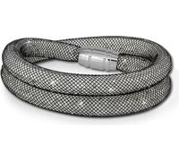 SilberDream Bracelet pour femme 20cm blanc Mini cristaux acier inoxydable nylon SDA051K0