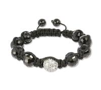 Silberdream Bracelet Shamballa Bijoux De Bras Blanc Pour Femme Boule 18cm Sda032
