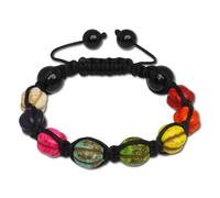 Silberdream Bracelet Shamballa Bijoux De Bras Colorés Boules Pour Femmes 18-23cm Sda928