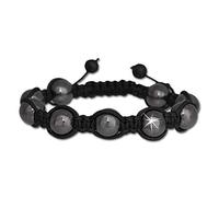 SilberDream Bracelet - Shamballa bracelet Luxus hématite noir de pierre - Bracelet Femme et Hommes - SDY900