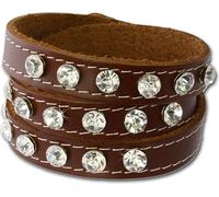 SilberDream bracelet -vachette tannée- brun zirconium femme LAP228B