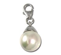 Silberdream Breloque 925 Bracelet En Argent Véritable Pendentif Perle Blanche Fc211w