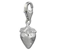 Silberdream Breloque Bracelet En Argent Véritable 925 Pendentif Fraise Blanche Fc3022w