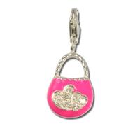 Silberdream Breloque Bracelet En Argent Véritable 925 Pendentif Sac Rose Fc3030p