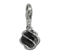 Silberdream Breloque Pendentif En Argent Véritable 925 Boule Noire Zircone Fc200s