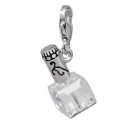 Silberdream Breloque Pendentif En Argent Véritable 925 Flacon De Parfum Blanc Zircone Fc686