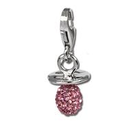 Silberdream Breloque Rose Sucette Zircone Argent 925 Pendentif À Breloque Femme Gsc502a