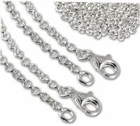 SilberDream Chaîne à breloques 2x 45cm 925 VRAI argent Charms Collier FC002845-2