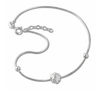 Silberdream Chaîne De Cheville Argent Pour Femme Bijoux En Argent 925 Sonny 25,5cm Sdf2055