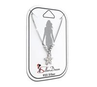 Silberdream Chaîne De Cheville Étoile Femme Argent Blanc Zircone 25cm Argent 925 Sdf5085w