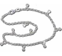 SilberDream Chaîne de cheville pour femme 25,5cm Argent 925 non allergénique Bollywood SDF015