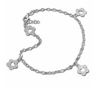 Silberdream Chaîne De Cheville Pour Femme Bijoux En Argent 925 Fleurs Ouvertes 25,5cm Sdf2105