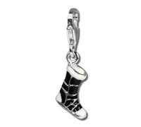 Silberdream Charm 925 Bracelet En Argent Véritable Pendentif N/B Bottes Dhiver Fc3131