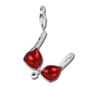 Silberdream Charm 925 Bracelet En Argent Véritable Pendentif Soutien-Gorge Bikini Rouge Fc3005r