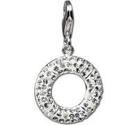 SilberDream Charm anneau zircon blanc Pendentif à breloques 925 argent D2GSC217W