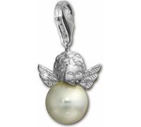 SilberDream Charm bracelet bijoux pendentif ange perle 925 argent véritable FC243W