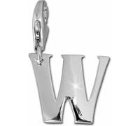 SilberDream Charm bracelet bijoux pendentif lettre W 925 argent véritable FC70W