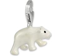 SilberDream Charm bracelet bijoux pendentif ours polaire blanc 925 argent véritable FC1018