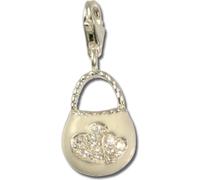 SilberDream Charm bracelet bijoux pendentif sac blanc 925 argent véritable FC3030W