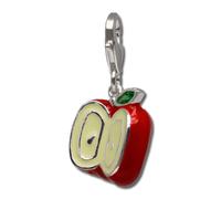 Silberdream Charm Bracelet Émail Argent 925 Pendentif Pomme Rouge Fc3142r