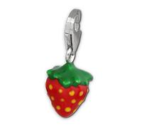 Silberdream Charm Bracelet En Argent Véritable 925 Pendentif Fraise Rouge Fc3022r