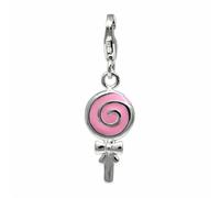 Silberdream Charm Bracelet En Argent Véritable 925 Pendentif Sucette Rose Fc627