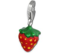 SilberDream Charm bracelet pendentif fraise rouge 925 argent véritable FC3022R