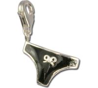 SilberDream Charm bracelet pendentif Panty noir 925 argent véritable FC3031S