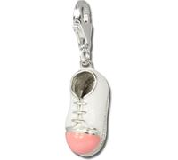 SilberDream Charm bracelet pendentif Sneaker rose argent 925 émaillé FC3135