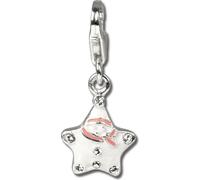 SilberDream Charm pendentif bonhomme de neige zirconium 925 argent véritable FC3130