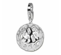Silberdream Charm Pendentif Chaîne En Argent Véritable 925 Motif Boule Blanche Fc801