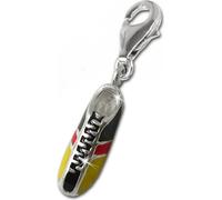 SilberDream Charm pendentif chaussure de foot multicolore 925 argent véritable FC707