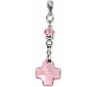 SilberDream Charm pendentif croix rose zirconium argent véritable FC4806