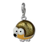 Silberdream Charm Pendentif Émail Argent 925 Hérisson Marron Orange Fc879n