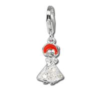 Silberdream Charm Pendentif En Argent Véritable 925 Fille Rouge Zircone Fc253w
