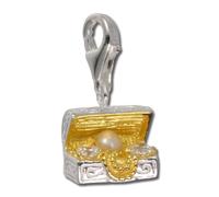 Silberdream Charm Pendentif En Argent Véritable 925 Poitrine Jaune Perle De Zircone Fc227wz