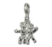 Silberdream Charm Pendentif En Argent Véritable 925 Signe Du Zodiaque Gémeaux Fc7106