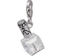 SilberDream Charm Pendentif Flacon de parfum blanc zircon 925 Argent véritable FC686