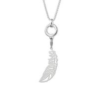 Silberdream Charm Plume Ensemble Avec Chaîne Et Connecteur Argent Fca119