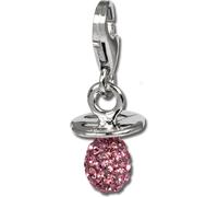 SilberDream Charm rose tétine zirconium femme 925 argent Pendentif à breloques GSC502A