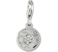 SilberDream Charms Pendentif Zirconia 925 Argent Charm Fleur blanche Femme FC888W