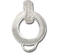 SilberDream Charmscarrier Zirconia 925 Argent Charm Connecteur blanc Femme FC0063