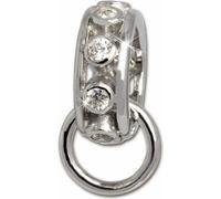 SilberDream Charmscarrier Zirconia 925 Argent Charm Connecteur Femme FC0078W