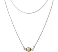 SilberDream Collier 45cm 925 argent doré Véritable boule argent or SDK24345Y