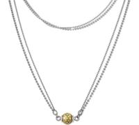 SilberDream Collier 45cm 925 argent doré Véritable boule argent or SDK24645Y