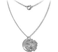 SilberDream Collier 45cm 925 Bijoux en argent Double plaque argent SDK8003J