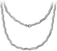 SilberDream Collier 45cm 925 bijoux en argent sterling Wave argent SDK4792O