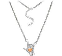 SilberDream Collier 46cm 925 argent doré Je t'aime rose SDK50844E
