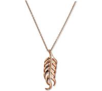 SilberDream Collier 47cm 925 argent doré bijoux plume or rose SDK50544E