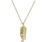 SilberDream Collier 47cm 925 argent doré bijoux plume or SDK50544Y